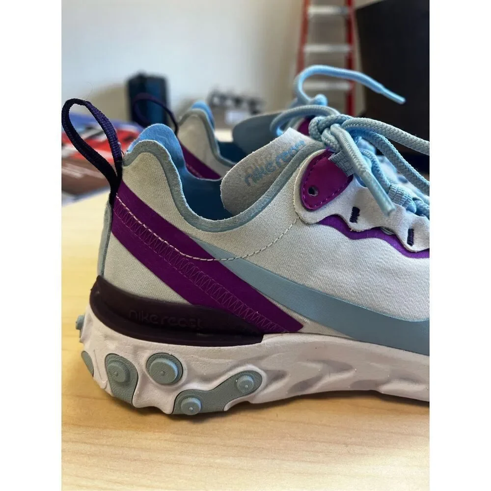 Nike React Element 55 Psychic Blue sz 5.5 EUC